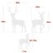 Best Choice Products 3-Piece 46in 2D Deer Family Silhouette Set, Outdoor Christmas Yard Decor w/ Buck, Doe, Fawn